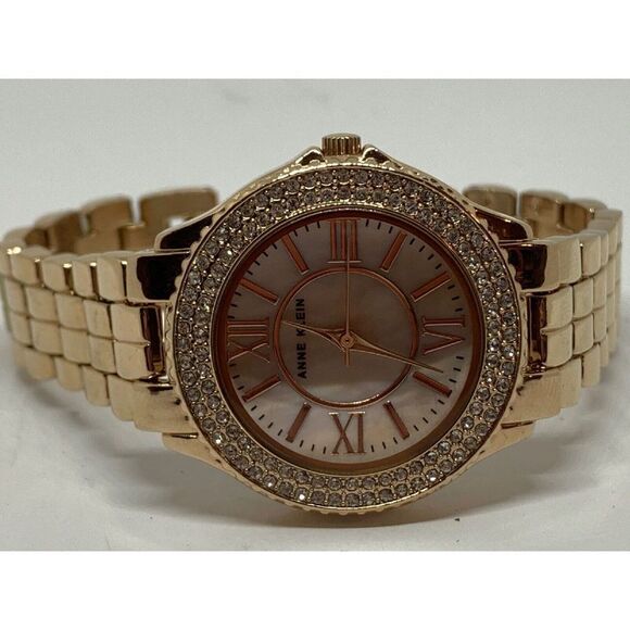 Anne Klein AK1462 Womens Rose Gold Stainless Steel Analog Dial Quartz Watch W242 - Picture 6 of 11